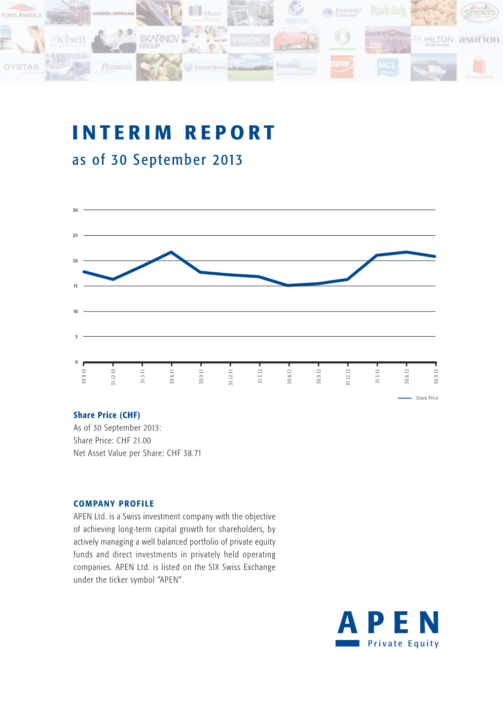 INTERIM REPORT As of 30 September 2013