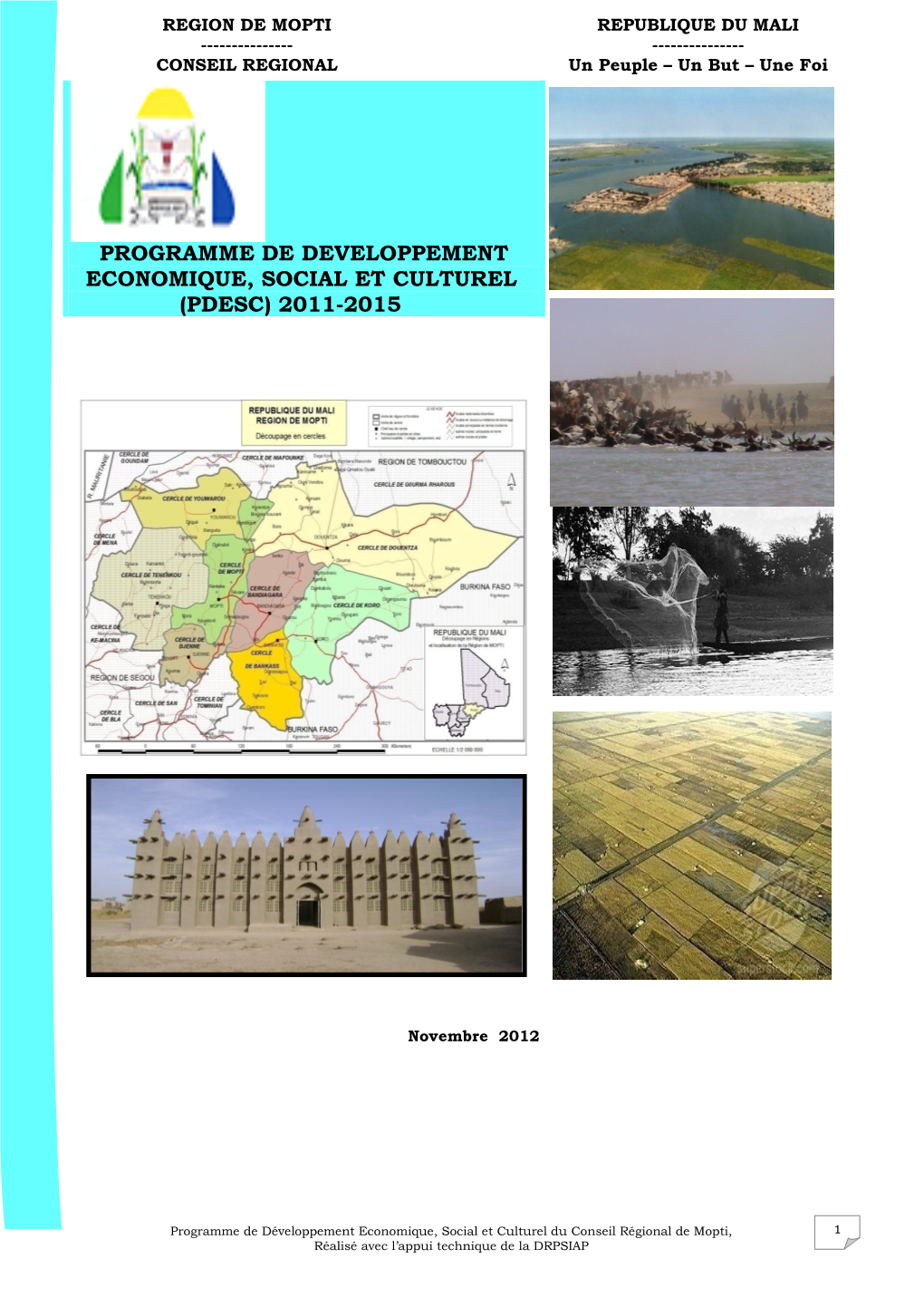 Programme De Developpement Economique, Social Et Culturel (Pdesc) 2011-2015