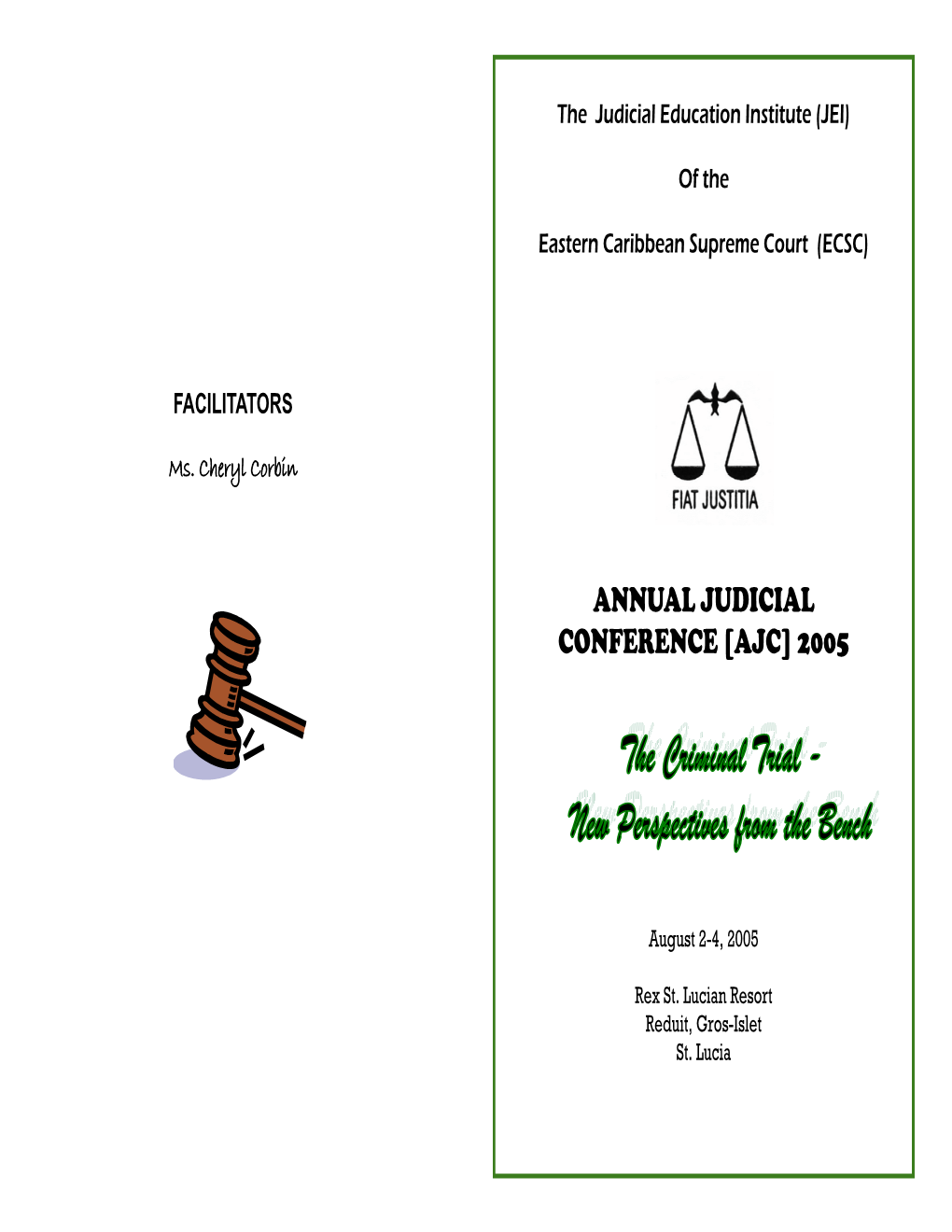 Annual Judicial Conference [Ajc] 2005