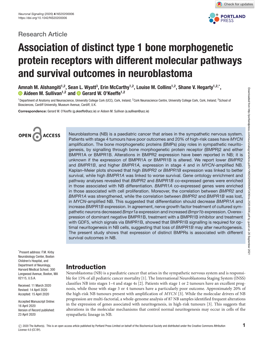 Association of Distinct Type 1 Bone Morphogenetic Protein Receptors with Different Molecular Pathways and Survival Outcomes in Neuroblastoma