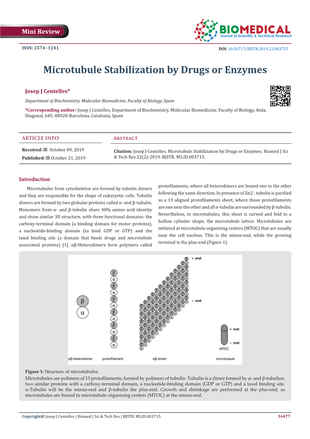 Microtubule Stabilization by Drugs Or Enzymes