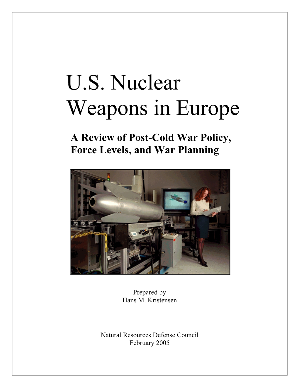 U.S. Nuclear Weapons in Europe