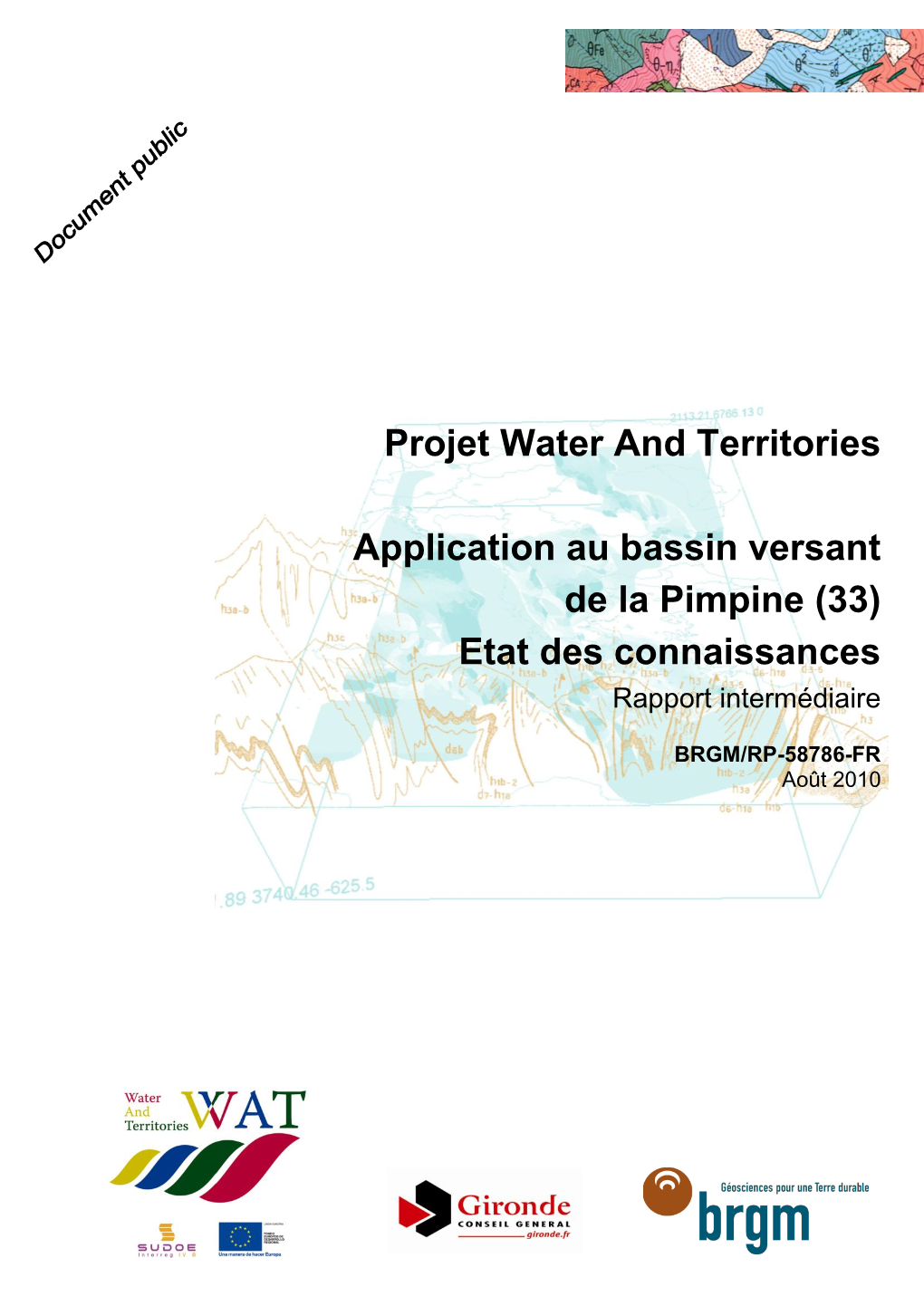 Projet Water and Territories Application Au Bassin Versant De La Pimpine