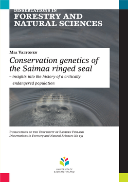 Conservation Genetics of the Saimaa Ringed Seal