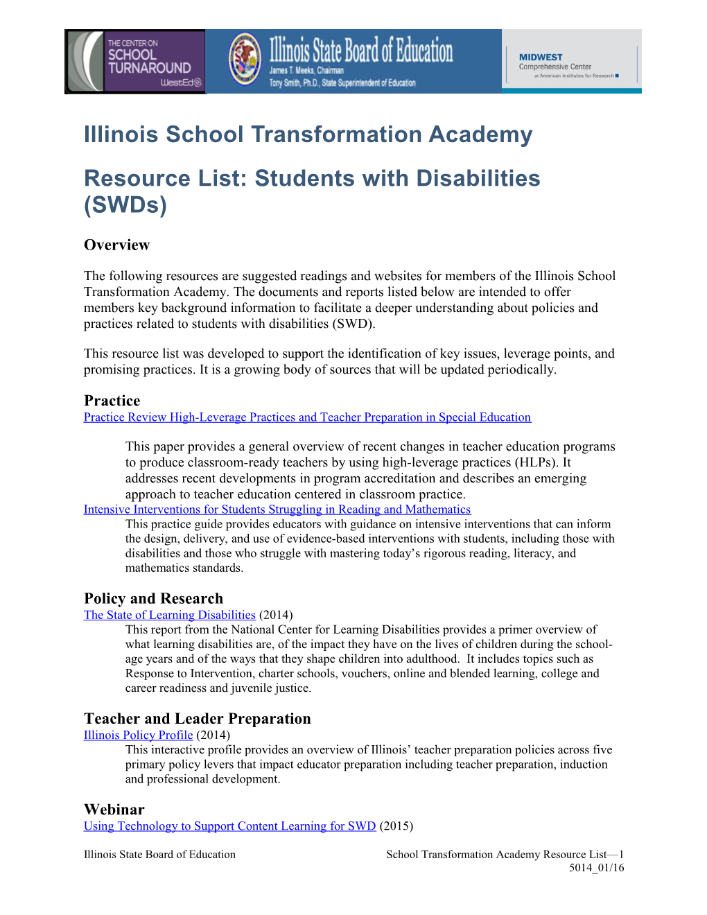 Illinois School Transformation Academy