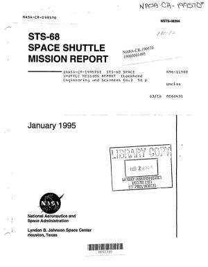 STS-68 Space Shuttle Mission Report Was Prepared from Inputs Received from the Orbiter Project Office As Well As Other Organizations