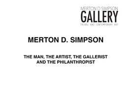 Merton D. Simpson