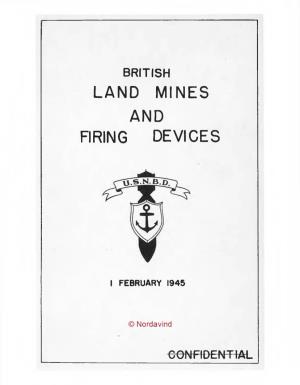 British Land Mines and Firing Devices