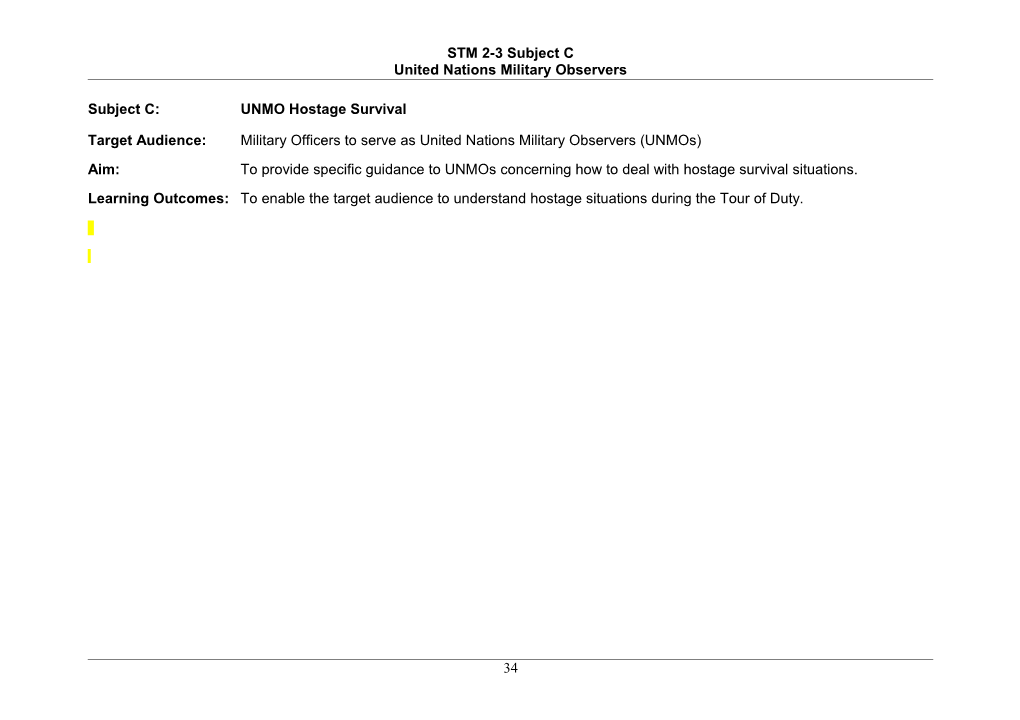 STM 2-3 UNMO Module Subject C