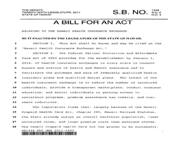 A Bill for an Act