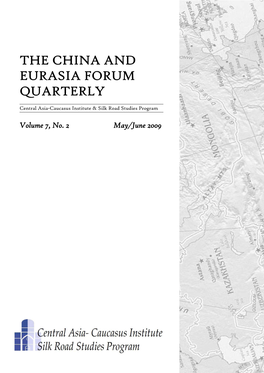 The China and Eurasia Forum Quarterly