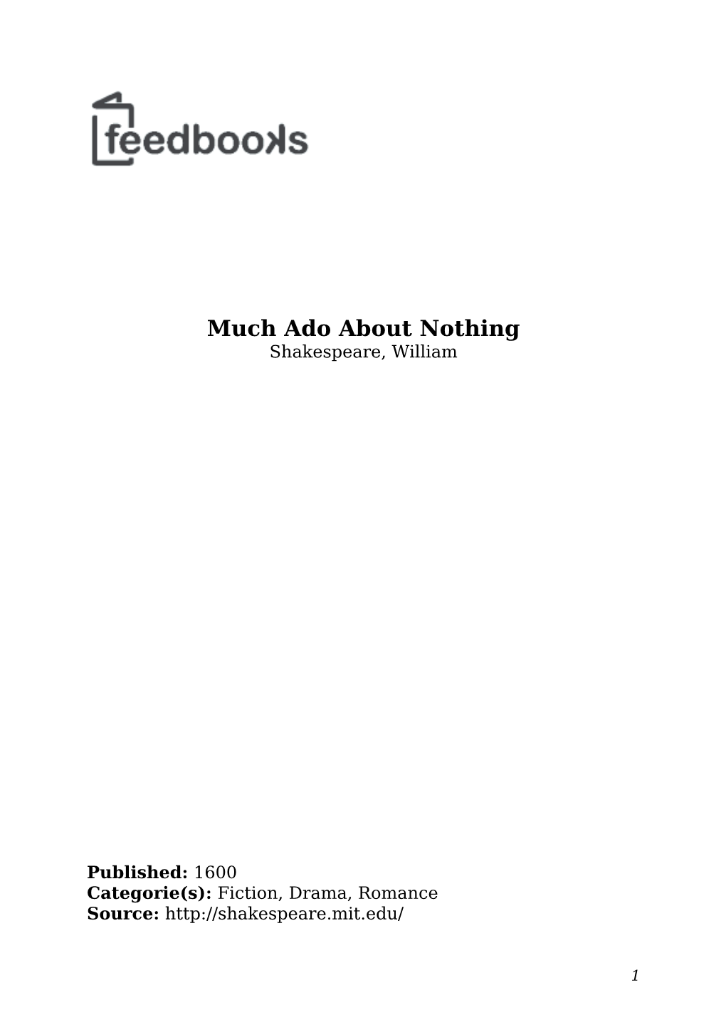 Much Ado About Nothing (PDF)
