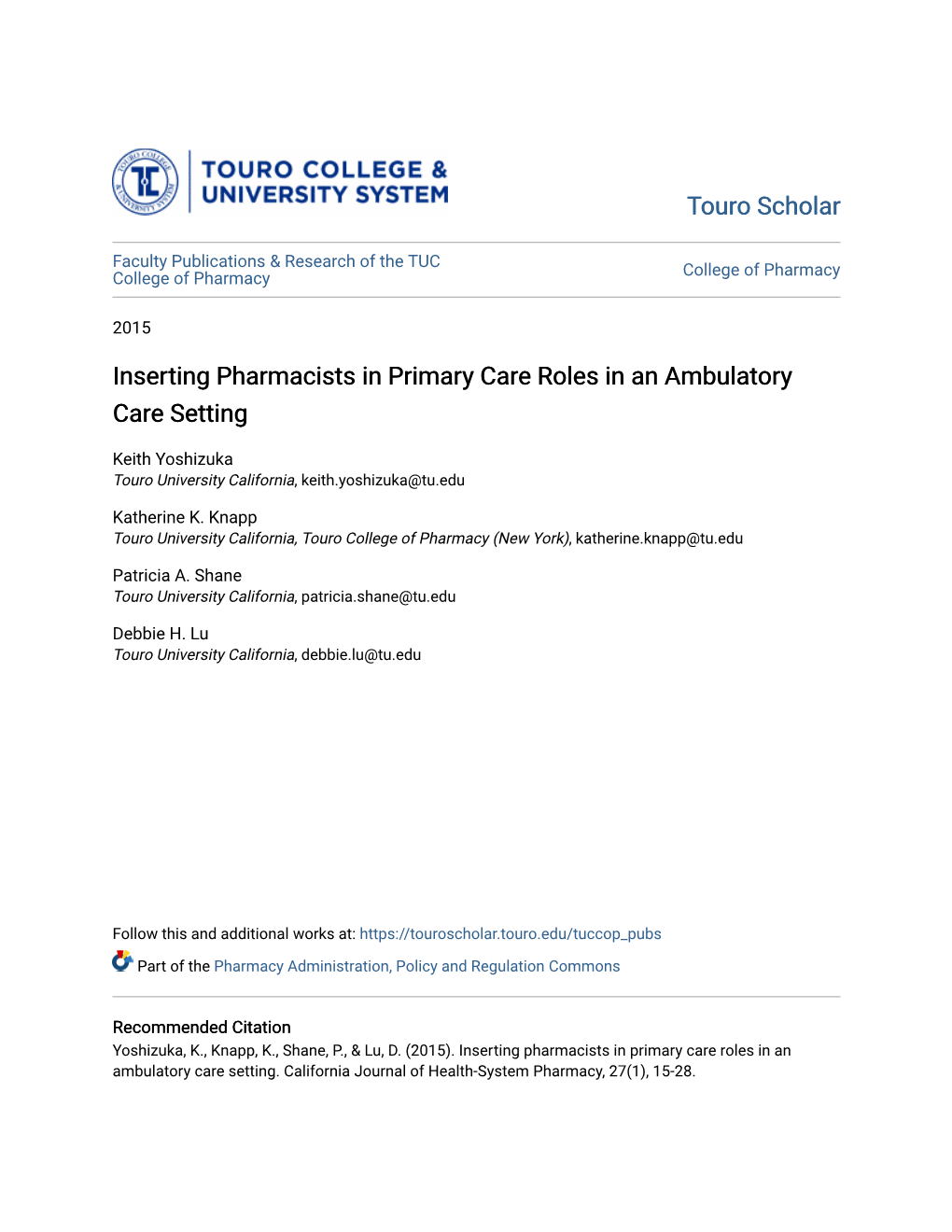 inserting-pharmacists-in-primary-care-roles-in-an-ambulatory-care