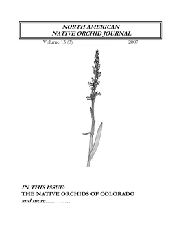 "Orchids of Colorado"