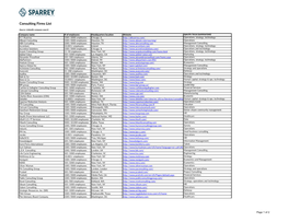 Consulting Firms List