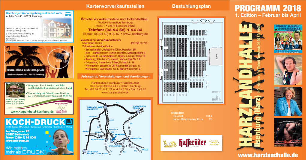 PROGRAMM 2018 Ilsenburger Wohnungsbaugesellschaft Mbh Auf Der See 40 · 38871 Ilsenburg 1