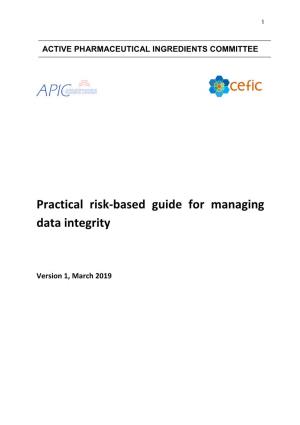Practical Risk-Based Guide for Managing Data Integrity
