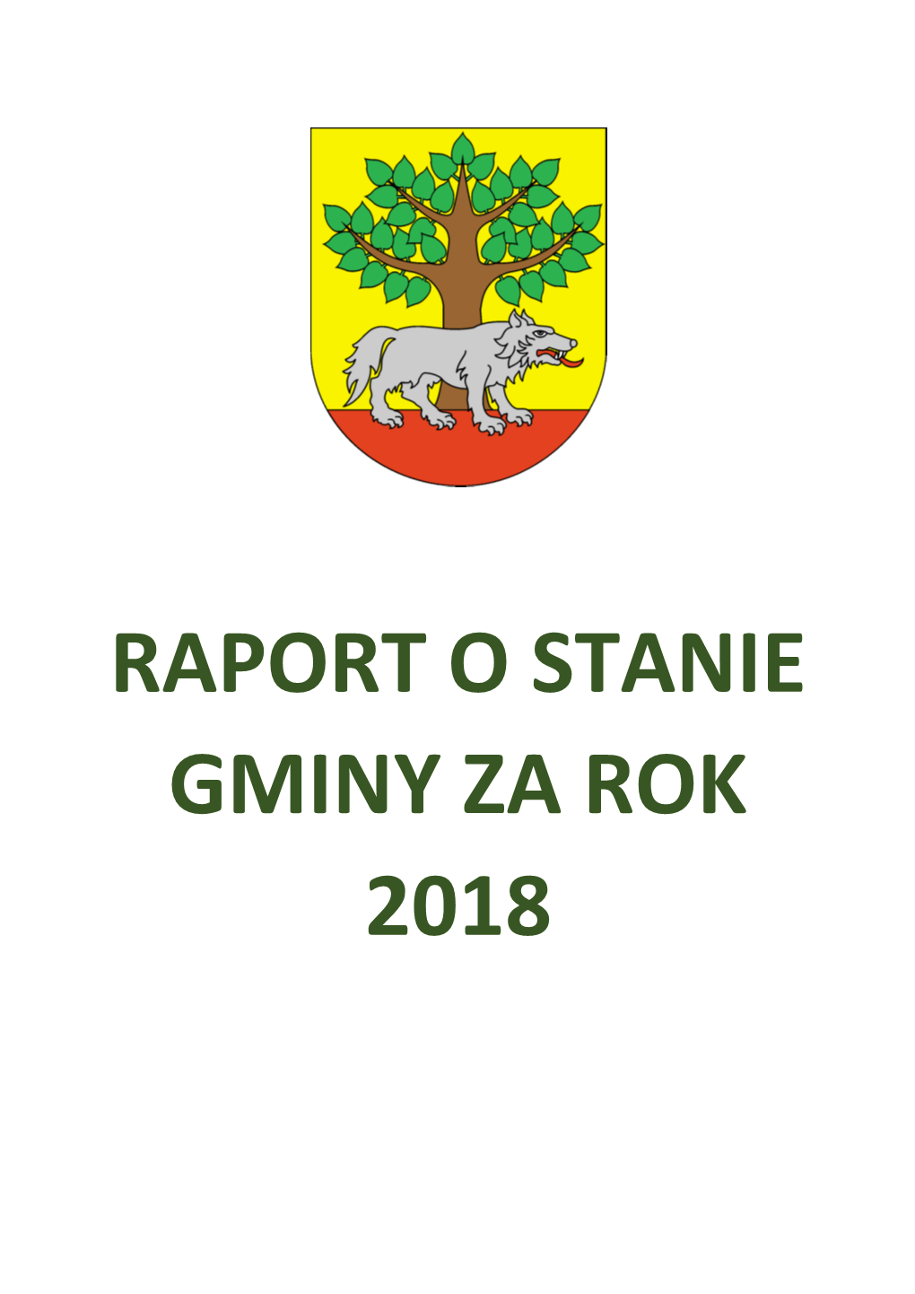 Raport O Stanie Gminy Za Rok 2018