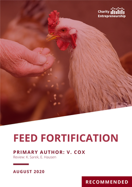 Feed Fortification Report