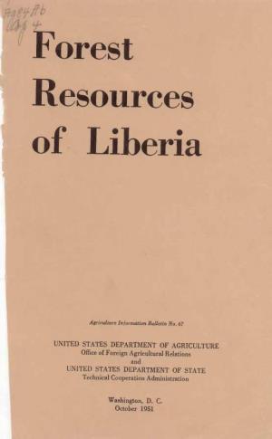 Forest Resources of Liberia