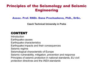 Principles of the Seismology and Seismic Engineering
