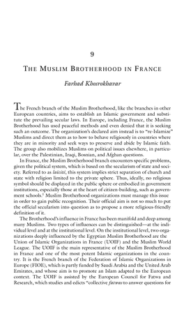 The Muslim Brotherhood in France