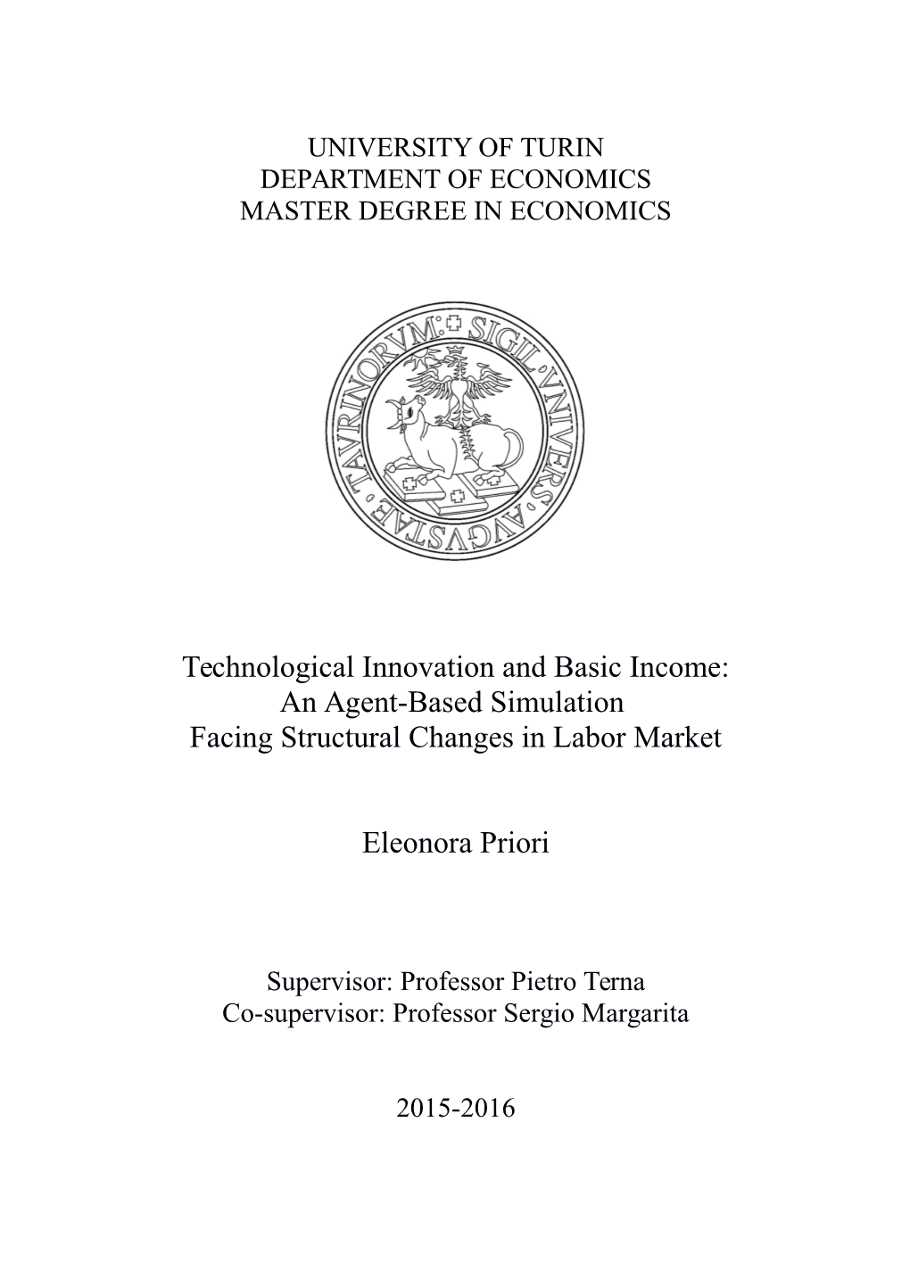 Technological Innovation and Basic Income: an Agent-Based Simulation Facing Structural Changes in Labor Market