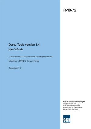 Darcy Tools Version 3.4 – User's Guide