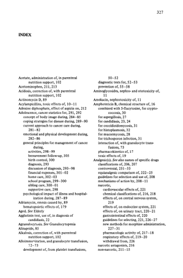 Acetate, Administration Of, in Parenteral Nutrition Support, 102