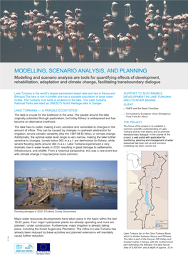 About Modelling, Scenario Analysis and Planning Tools