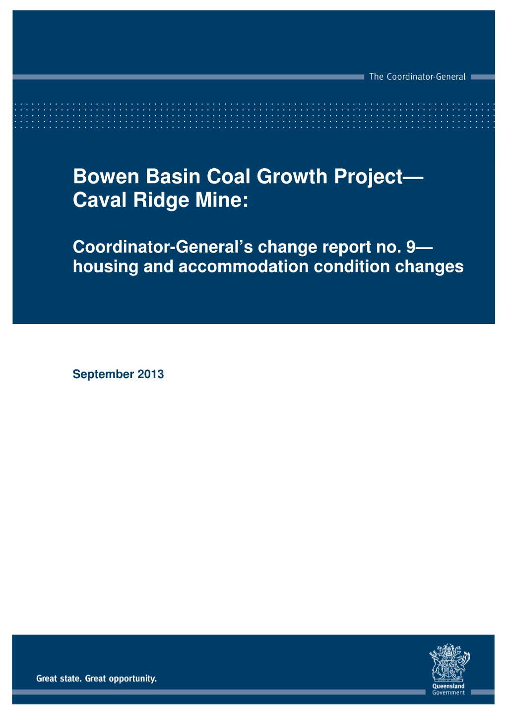 Bowen Basin Coal Growth Project— Caval Ridge Mine
