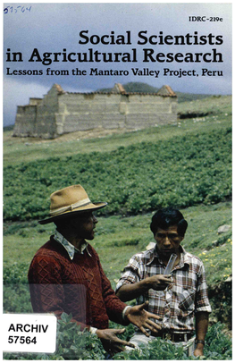 Social Scientists in Agricultural Research Lessons from the Mantaro Valley Project, Peru