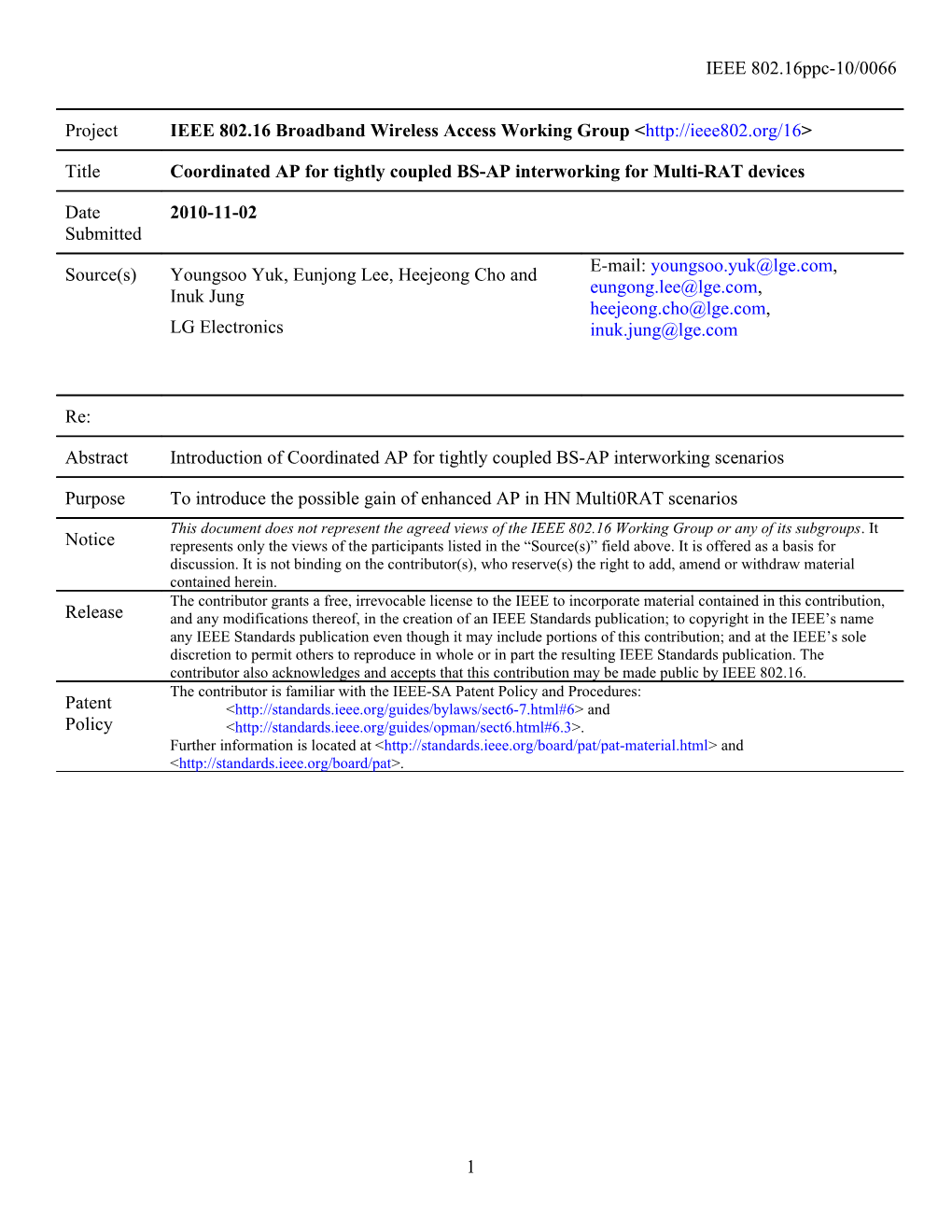 Coordinated AP for Tightly Coupled BS-AP Interworking for Multi-RAT Devices