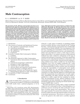 Male Contraception