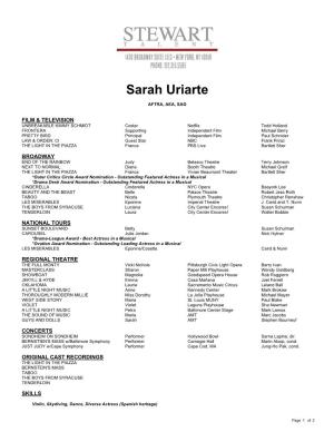 Sarah Uriarte