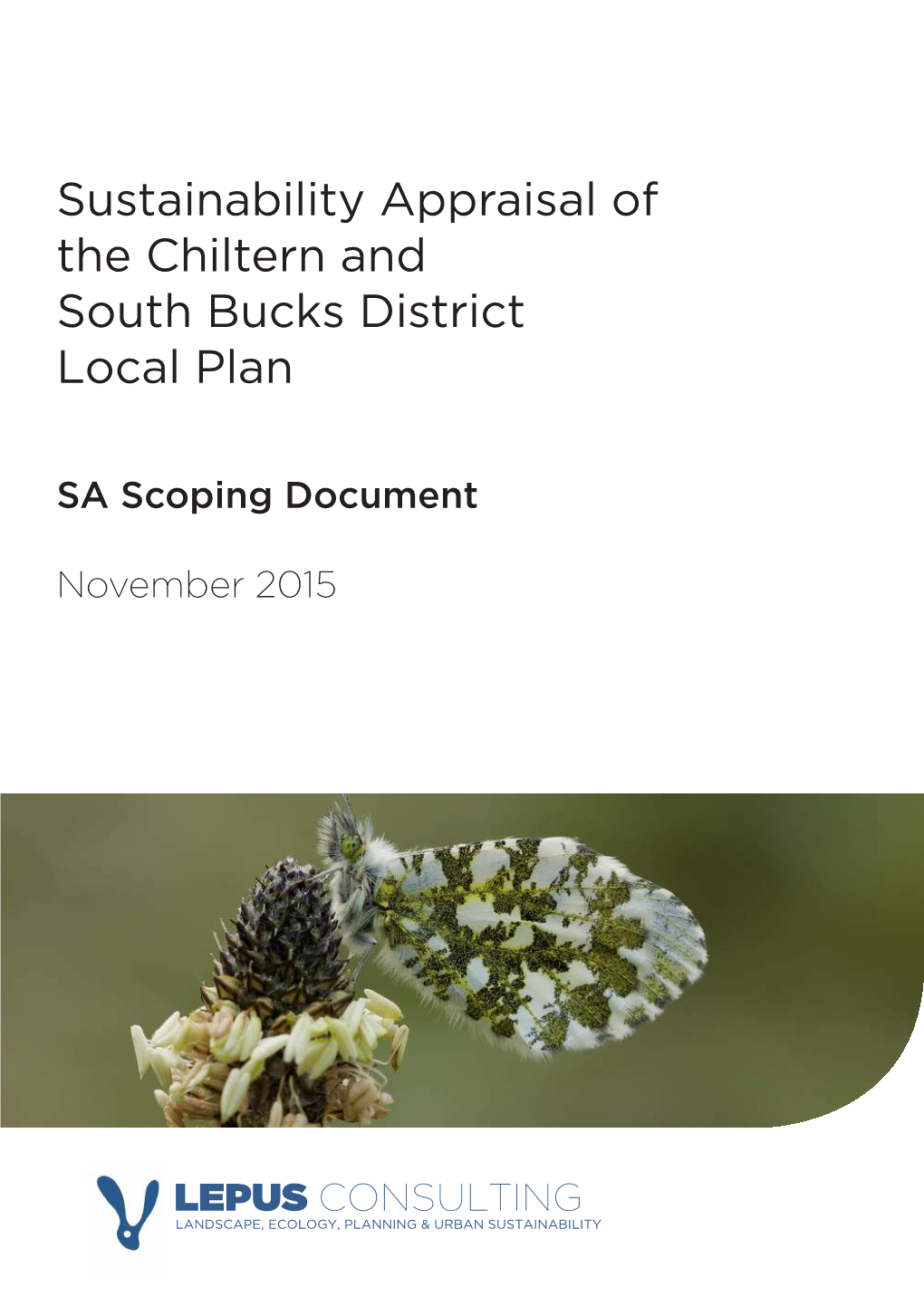 Sustainability Appraisal of the Chiltern and South Bucks Local Plan