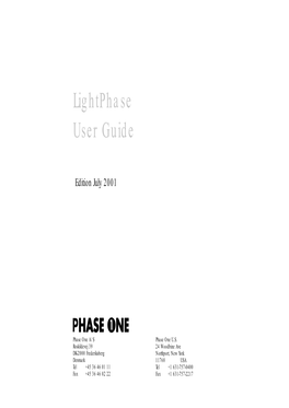 Lightphase User Guide