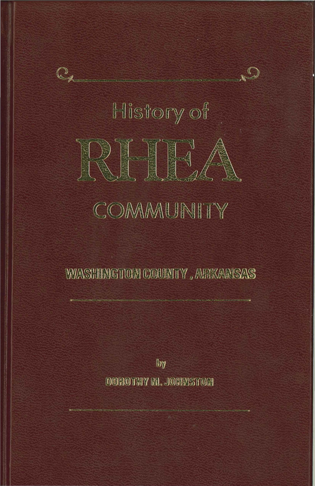 Rhea Community by Dorothy Johnston