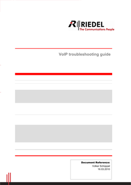 Voip Troubleshooting Guide