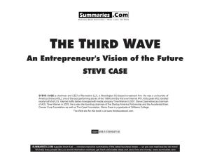 Summary of "The Third Wave" by Steve Case