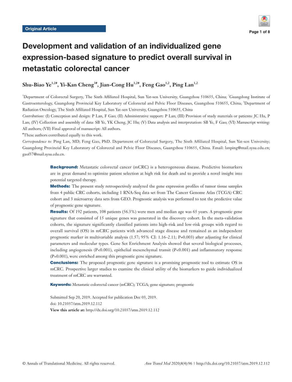 Downloaded from Broad Clinicopathologic Parameters in Multivariable Analyses