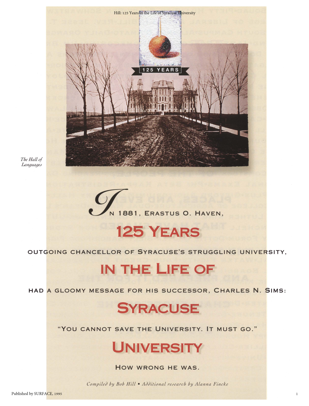 125 Years in the Life of Syracuse University