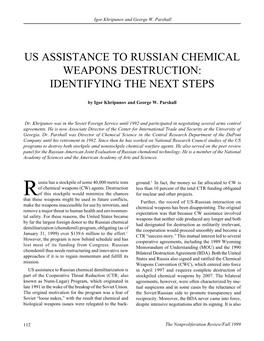 Npr 6.4: Us Assistance to Russian Chemical Weapons