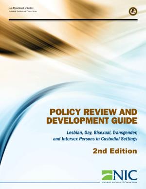 Lesbian, Gay, Bisexual, Transgender, and Intersex Persons in Custodial Settings, 2Nd Edition