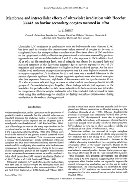 33342 on Bovine Secondary Oocytes Matured in Vitro L