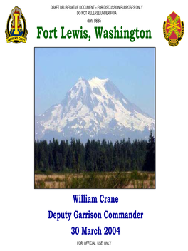 Fort Lewis, Washington