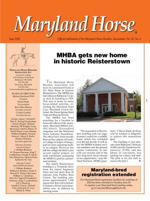MHBA Gets New Home in Historic Reisterstown