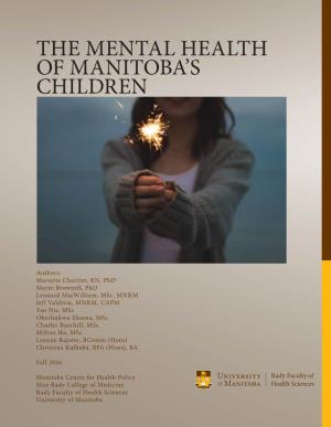 The Mental Health of Manitoba's Children