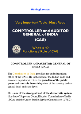 CAG Explained