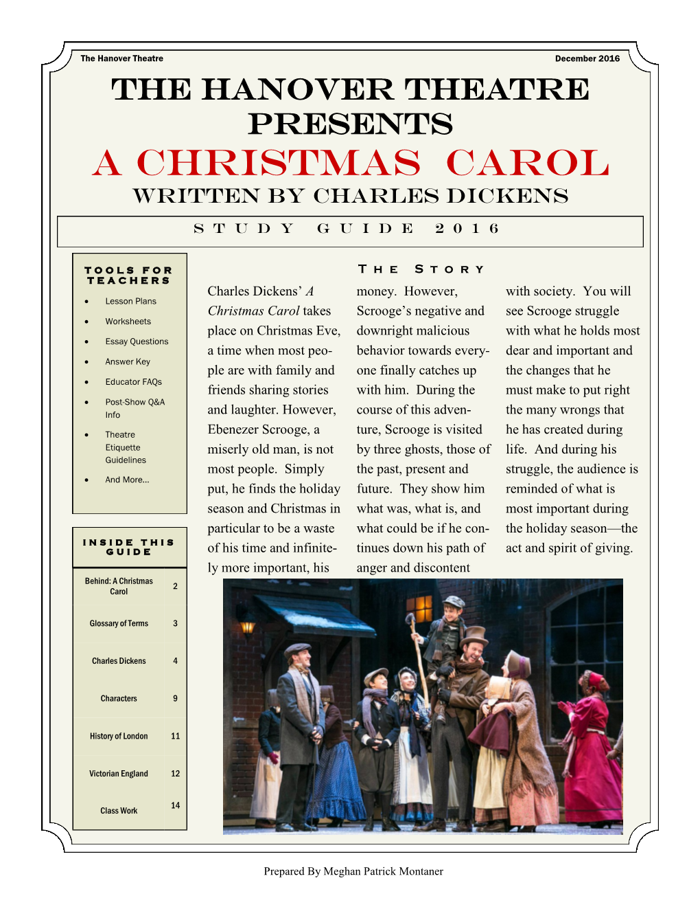 A Christmas Carol Written by Charles Dickens